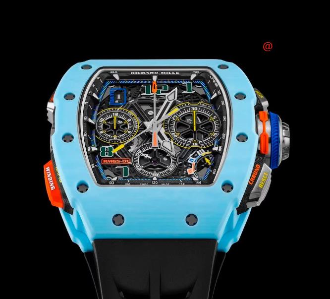 NEW RICHARD MILLE RM65-01 CA BLUE PASTEL NTPT